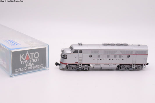 KAT-176-1301 - F3A Burlington - #9960C - N Scale - Preowned