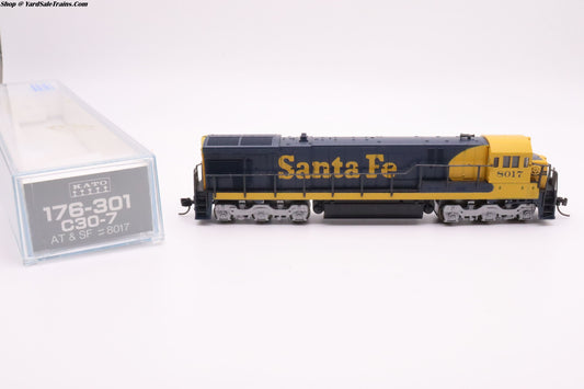 KAT-176-301 - C30-7 Santa Fe - ATSF #8017 - N Scale - Preowned