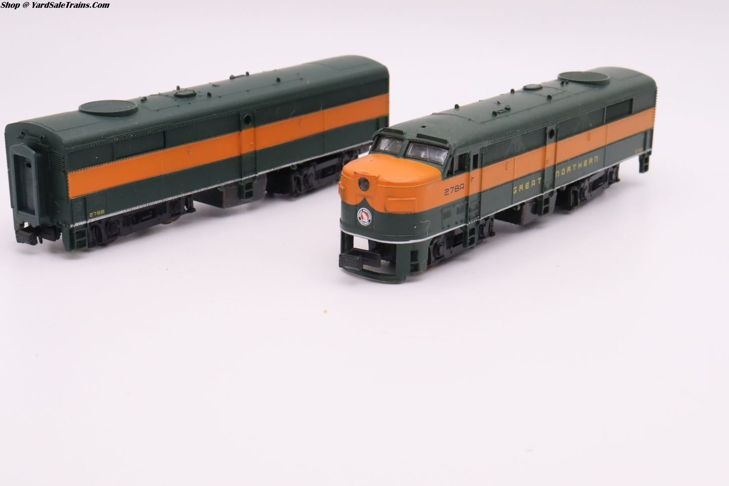 LL-7918 / LL-7919 - FA2/FB2 Locomotive Set - Great Northern - GN # 278A / 278B - N Scale - Preowned