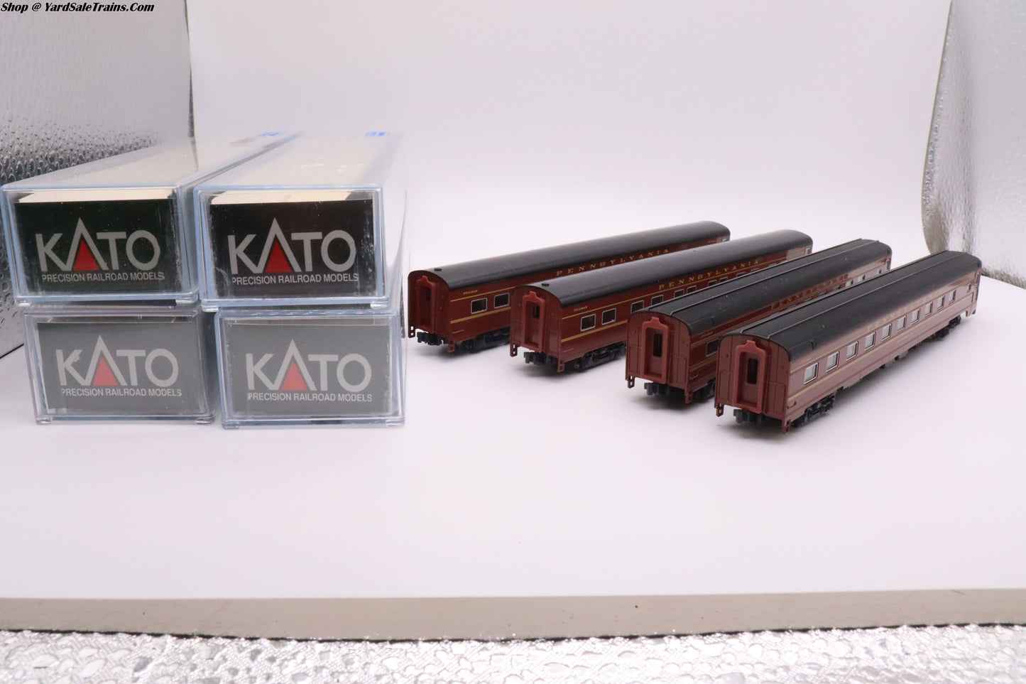 KAT-106-7111 - Smooth Side 4-Car Add-On Set - Pennsylvania - N Scale - Preowned