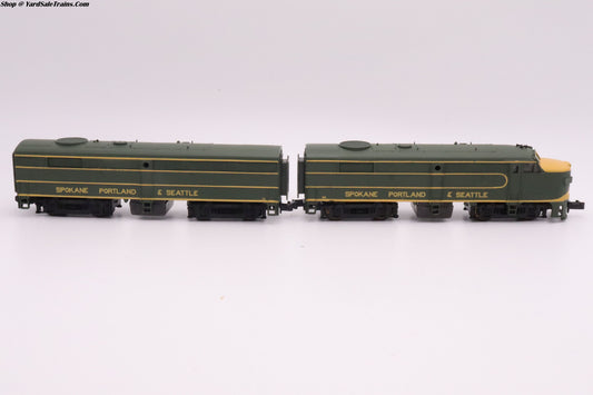 LL-7934 & LL-7935 - FA2 & FB2 Locomotive Set - Spokane Portland & Seattle - SP&C No Road #'s - N Scale - Preowned