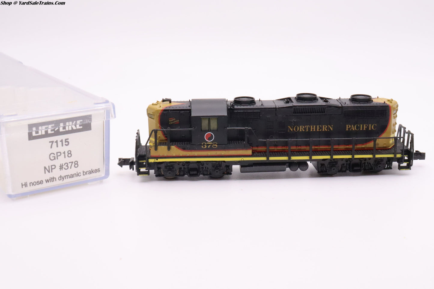 LL-7115 - GP18 Locomotive - Northern Pacific - NP #378 - N Scale - Preowned