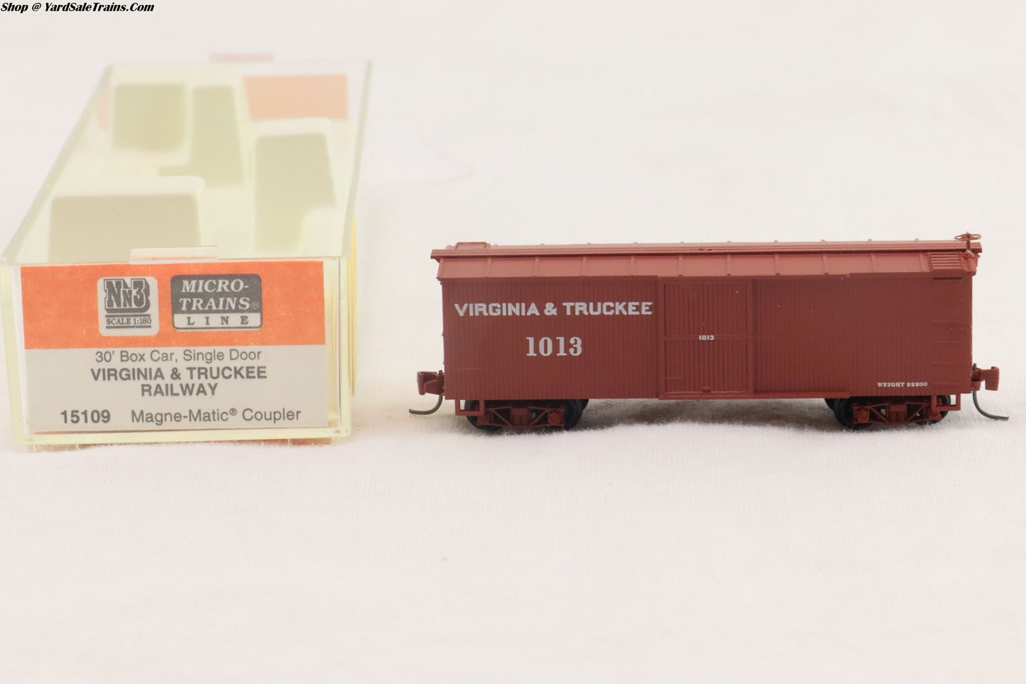 MTL - 15109 - 30' Box Car, Single Door - Virginia & Truckee Railway - Rd# 1013 - Nn3 Scale - Preowned