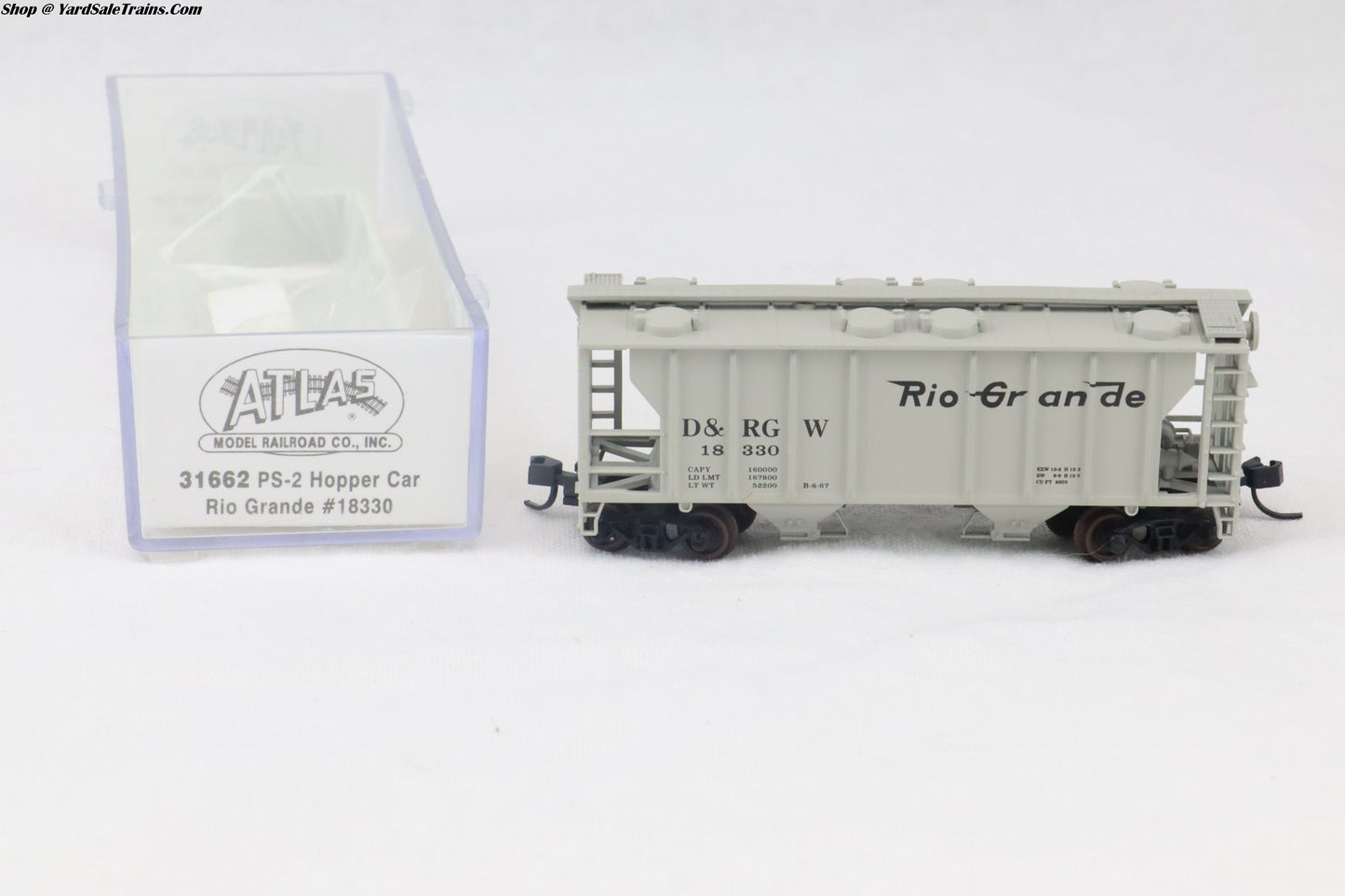 ATL-31662 - PS-2 Hopper - Rio Grande - D&RGW #18330 - N-Scale - Preowned