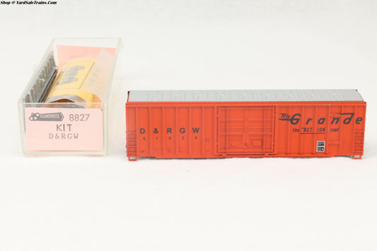 RND-8827 - Ribbed Side Boxcar Kit - Rio Grande - D&RGW #61626 - N-Scale - Preowned