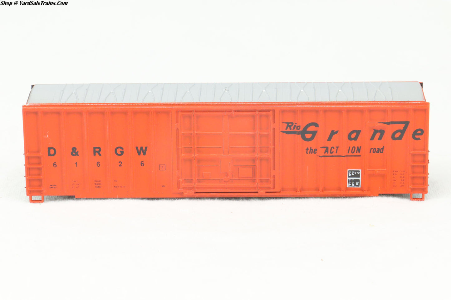 RND-8827 - Ribbed Side Boxcar Kit - Rio Grande - D&RGW #61626 - N-Scale - Preowned