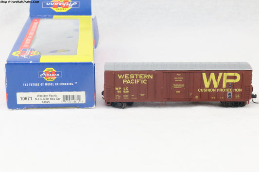ATH-10671 - NACC 50' Box Car - Western Pacific - WPLX #60525 - N-Scale - Preowned