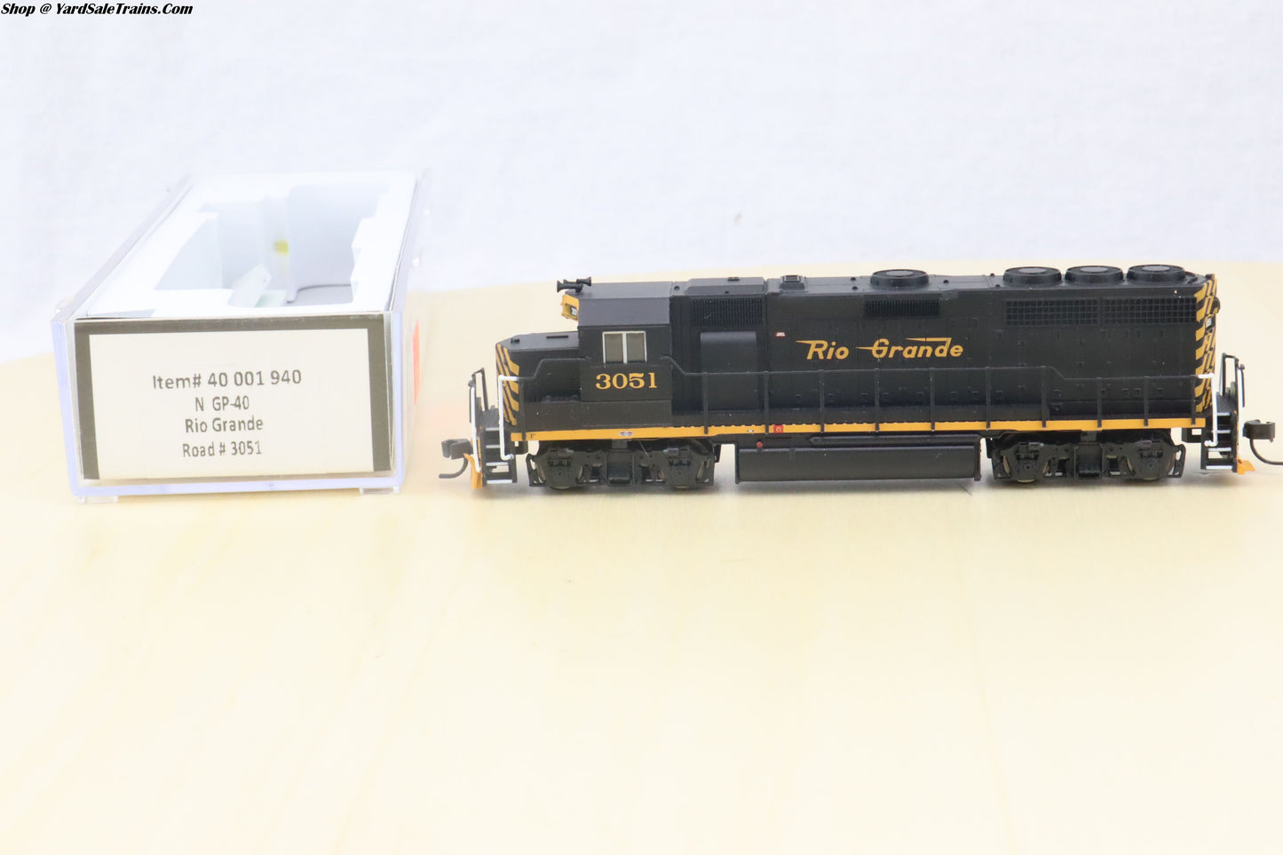 ATL-40 001 940 - GP40 - Rio Grande - D&RGW #3051 - N-Scale - Preowned