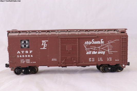 ATH-5018 - 40' Box Car - Santa Fe - ATSF #145384 - Built, Metal Wheels, Resistored - HO-Scale - Preowned