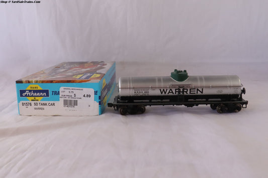 ATH-01576 - Single Dome Tank Car - Warren - WRNX #4803 - Built, Metal Wheels, Resistored - HO-Scale - Preowned