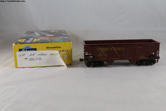 ATH-5426- 34' Open Hopper - Union Pacific - UP #88712 - Built, Metal Wheels, Resistored - HO-Scale - Preowned