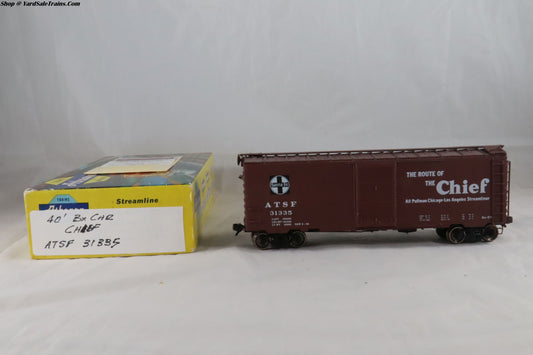 ATH-???? - 40' Box Car - Santa Fe - ATSF #31335 - Built, Metal Wheels, Resistored - HO-Scale - Preowned