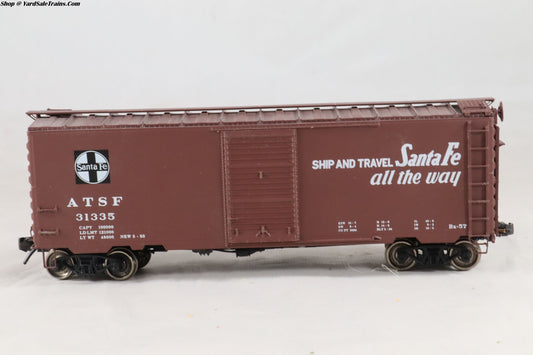 ATH-???? - 40' Box Car - Santa Fe - ATSF #31335 - Built, Metal Wheels, Resistored - HO-Scale - Preowned