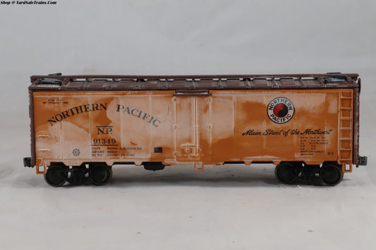 ATH-5028 - 40' Reefer Car - Northern Pacific - NP #91349 - Weathered - Built, Metal Wheels, Resistored - HO-Scale - Preowned