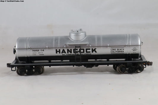 ATH-1582 - Single Dome Tank Car - Hancock Oil - HANX #114 - Built, Metal Wheels, Resistored - HO-Scale - Preowned