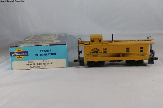 ATH-1258 - Caboose - Denver Rio Grande - D&RG #01439 - Built, Metal Wheels, Resistored - HO-Scale - Preowned