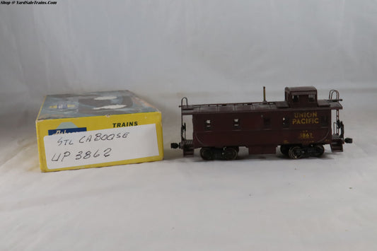 ATH-C105 - Caboose - Union Pacific - UP #3862 - Weathered - Built, Metal Wheels, Resistored - HO-Scale - Preowned