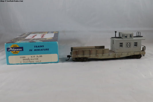 ATH-???? - Work Caboose - Santa Fe - ATSF #none - Weathered - Built, Metal Wheels, Resistored - HO-Scale - Preowned