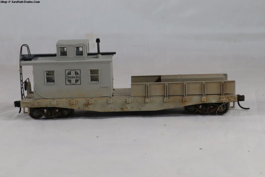 ATH-???? - Work Caboose - Santa Fe - ATSF #none - Weathered - Built, Metal Wheels, Resistored - HO-Scale - Preowned