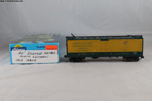 ATH-5215 - 40' Reefer Car - Chicago & North Western - NWX #13304 - Built, Metal Wheels, Resistored - HO-Scale - Preowned