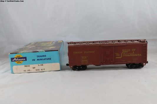 ATH-5012 - 40' Box Car - Union Pacific - UP #184241 - Built, Metal Wheels, Resistored - HO-Scale - Preowned