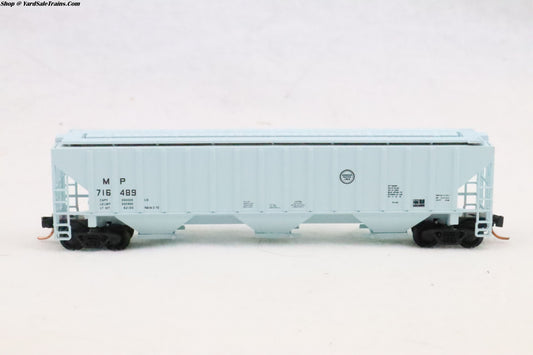 RED-RM-25426-6 - 4740 Covered Hopper - Missouri Pacific - MP #716489 - N-Scale - Preowned