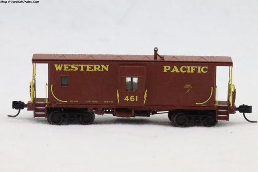 ATH-23221 - Bay Window Caboose - Western Pacific - WP #461 - N-Scale - Preowned
