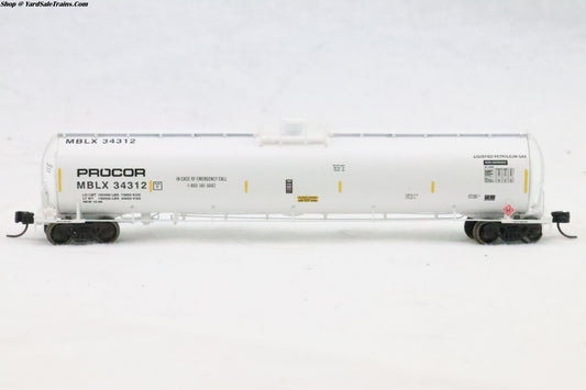 ATH-23579 - UTC 33K LPG Tank Car "Early" - PROCOR - MBLX #34312 - N-Scale - Preowned