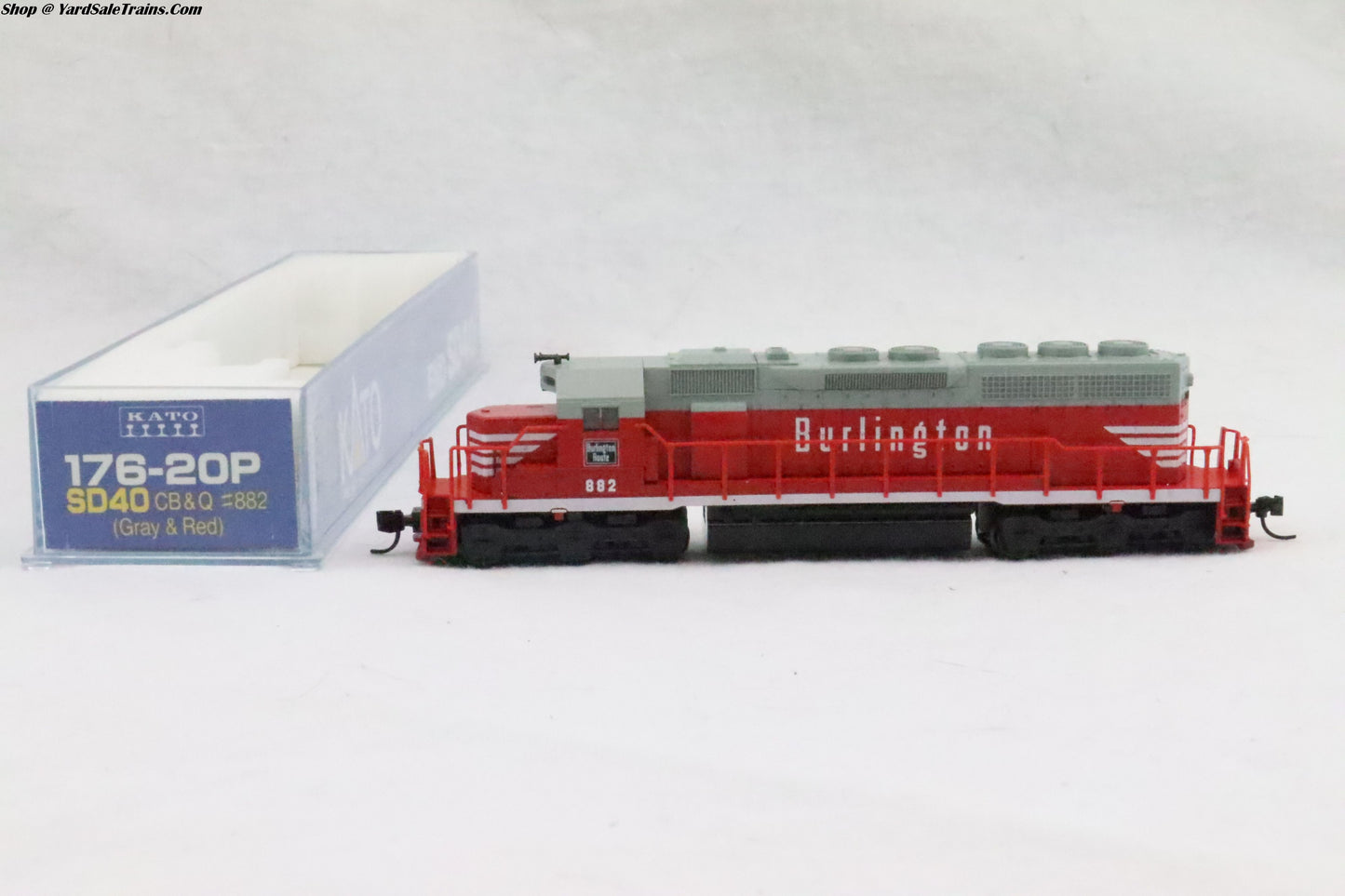 KAT-176-20P - SD40 Burlington - CB&Q #882 - N Scale - Preowned