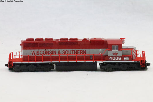 KAT-176-4815 - EMD SD40-2 Early with Dynamic Brakes Locomotive - Wisconsin & Southern - W&S #4006 - N-Scale - Preowned