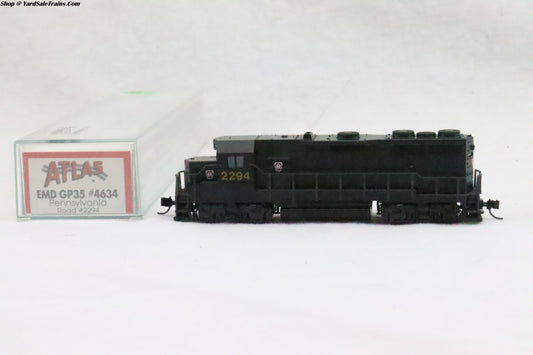 ATL-4634 - GP-35 Locomotive - Pennsylvania - PRR #2294 - N-Scale - Preowned
