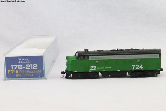 KAT-176-212 - F7-A Locomotive - Burlington Northern - BN #724 - N-Scale - Preowned