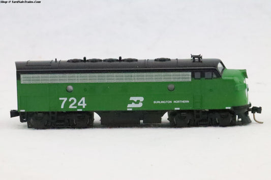 KAT-176-212 - F7-A Locomotive - Burlington Northern - BN #724 - N-Scale - Preowned