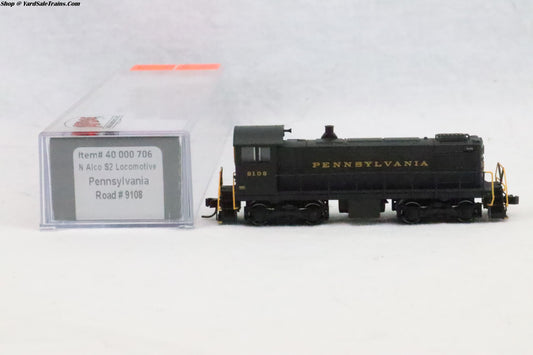 ATL-40 000 706 - Alco S2 Locomotive - Pennsylvania - PRR #9108 - N-Scale - Preowned