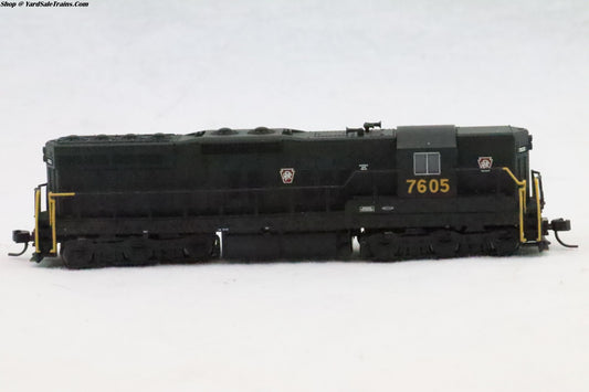 ATL-40 001 839 - SD-9 Locomotive - Pennsylvania - PRR #7605 - N-Scale - Preowned