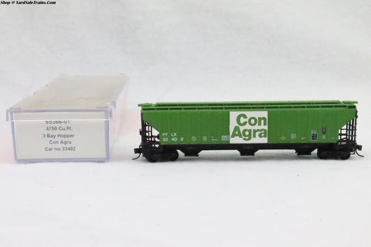 IMR-65366-01 - 4750 Cu. Ft. 3 Bay Hopper - Con Agra - PTLX #33402 - N-Scale - Preowned