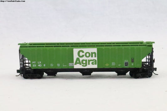 IMR-65366-01 - 4750 Cu. Ft. 3 Bay Hopper - Con Agra - PTLX #33402 - N-Scale - Preowned