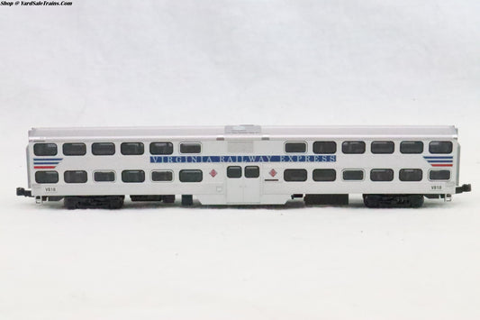 KAT-156-0946 - Gallery Bi-Level Coach - Virginnia Railway Express - VRE #V818 - N-Scale - Preowned