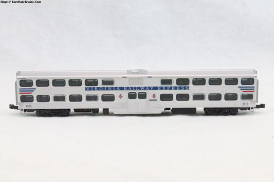 KAT-156-0945 - Gallery Bi-Level Coach - Virginnia Railway Express - VRE #V812 - N-Scale - Preowned