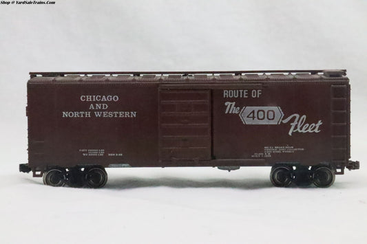 ATH-???? - 40' Box Car Chicago & North Western - No Number - Resistor & Metal Wheels - HO Scale - Weathered - Preowned