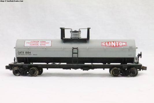 ATH-01564 - Chem Tank Car Clinton Corn Producers - GATX 8184 - HO Scale - Preowned