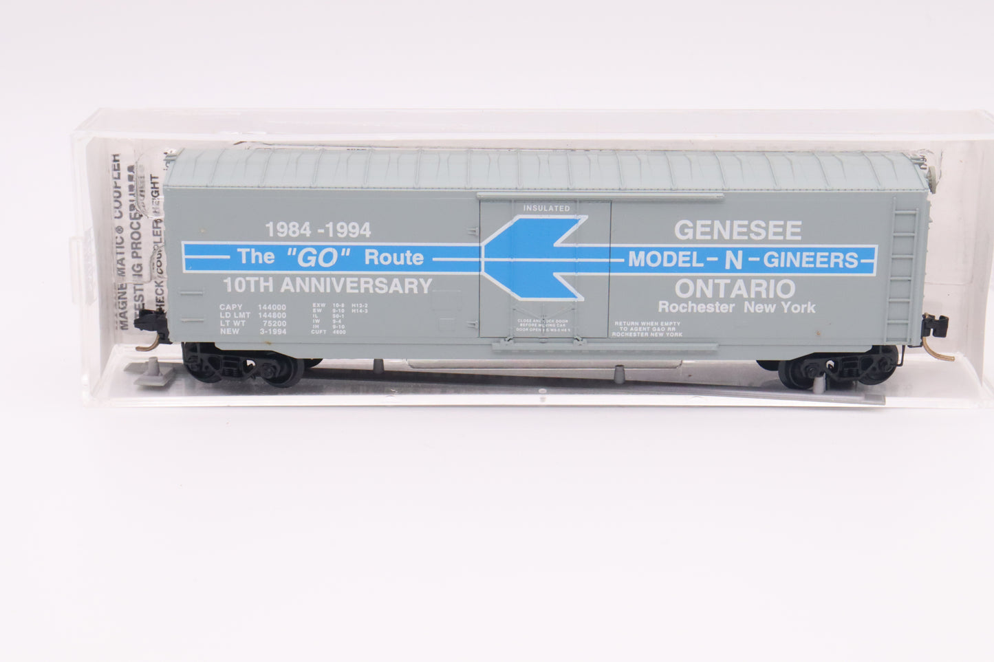 MTL-NSC-94-22 - 10th Anniversary Genesee Ontario Model-N-Gineers 1984-1994 Special Run Car