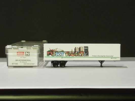 MTL-67160 - 45' Van Trailer - Fort Worth - Burlington Northern #237907