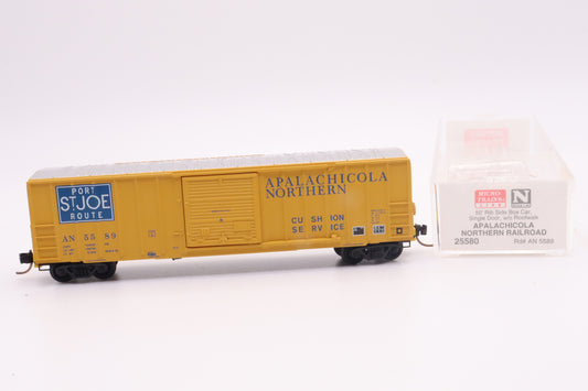 MTL-25580 - 50' Rib Side Box Car Single Door w/o Roofwalk - Apalachicola Northern - AN-5589