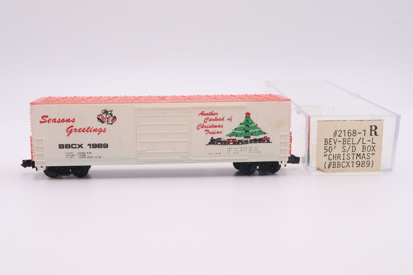 Bev-2168-1 - 50' Standard Boxcar - Christmas Car - BBCX-1989