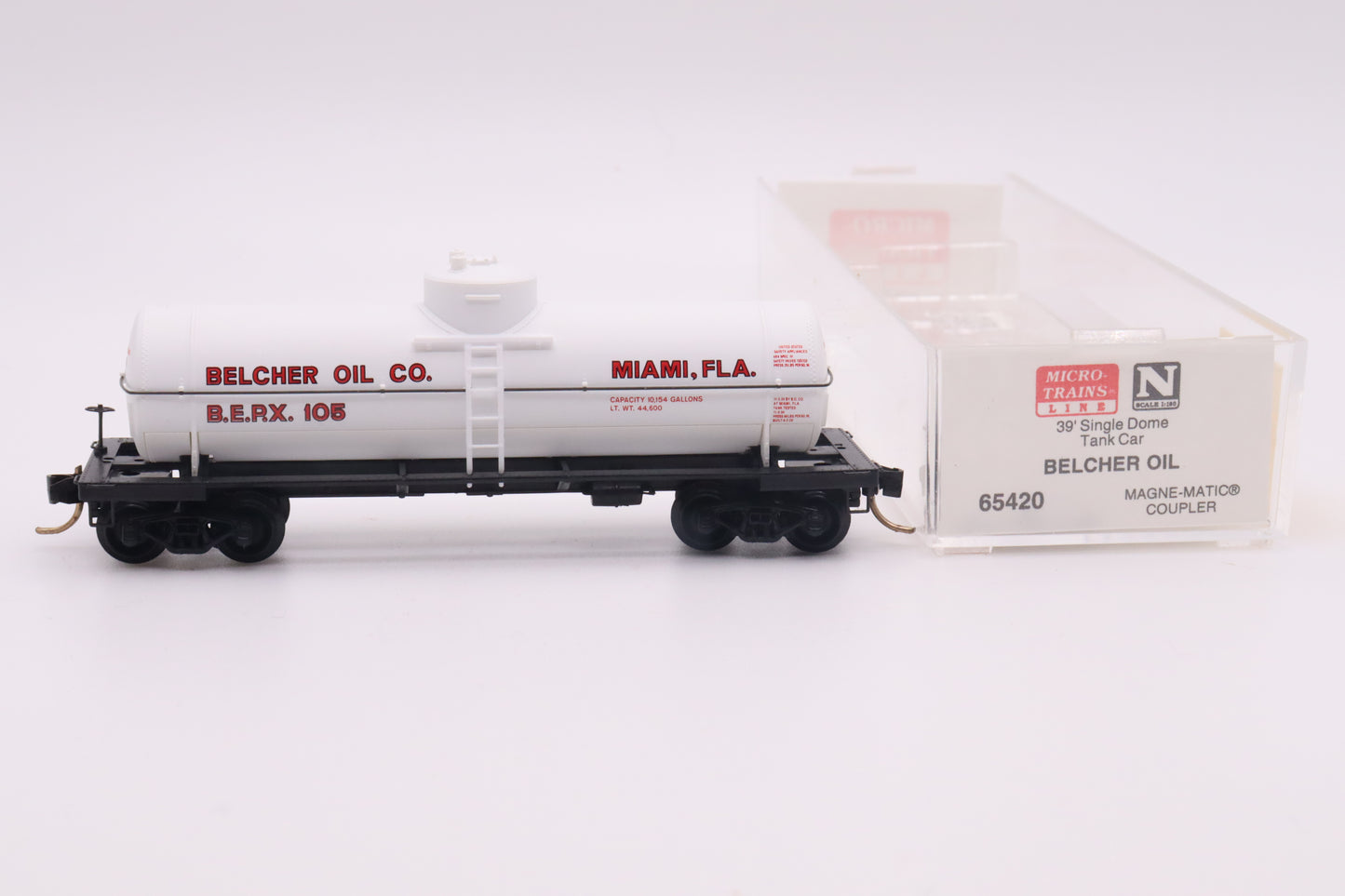MTL-65420 - 39' Single Dome Tank Car - Belcher Oil - BERX-105