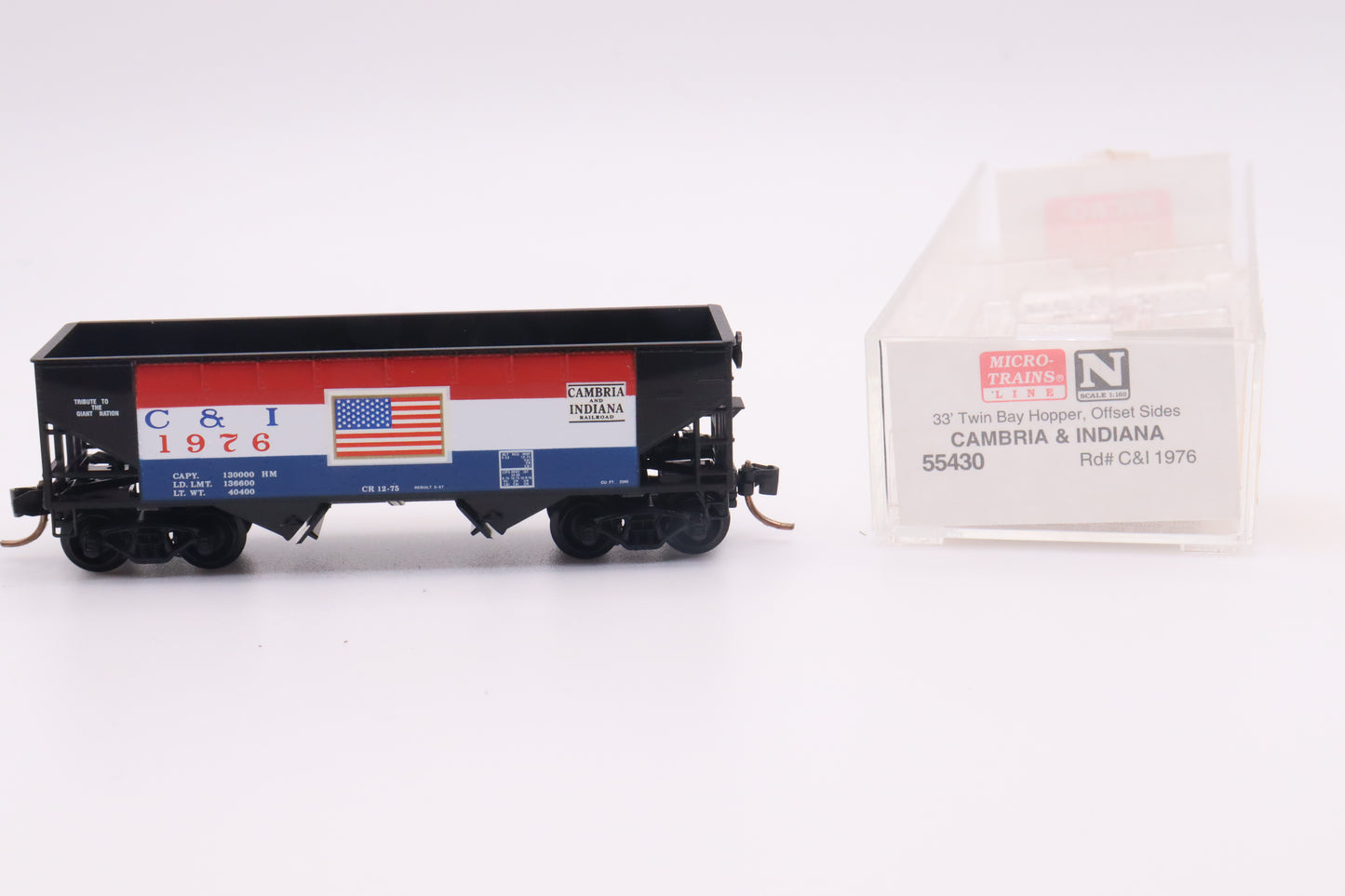 MTL-55430 - 33' Twin Bay Hopper, Offset Sides - Cambria & Indiana - C&I-1976