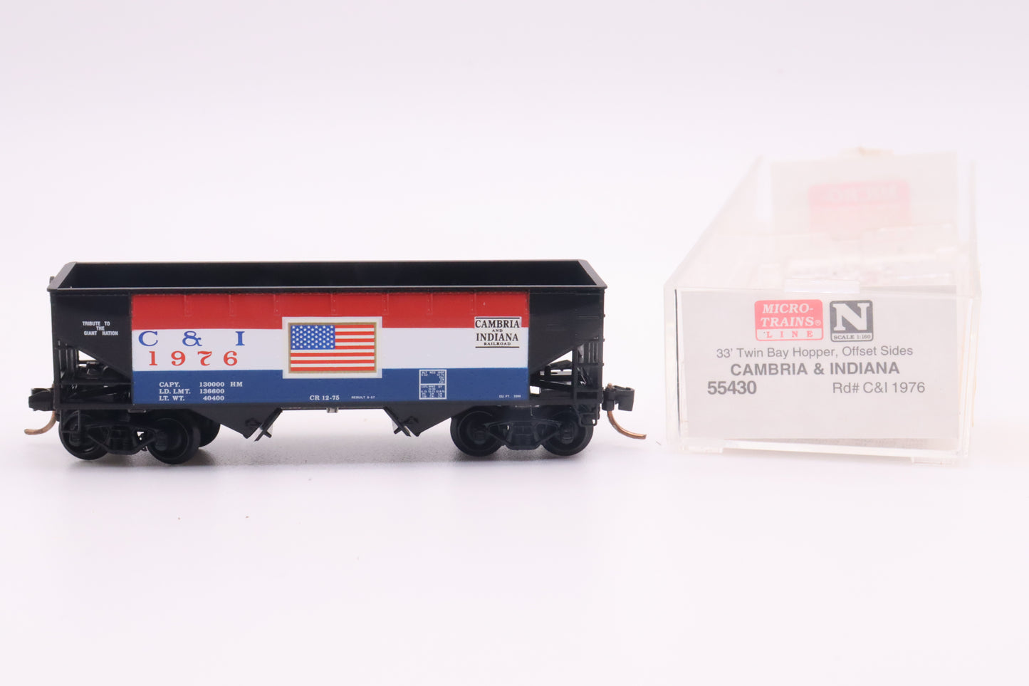 MTL-55430 - 33' Twin Bay Hopper, Offset Sides - Cambria & Indiana - C&I-1976