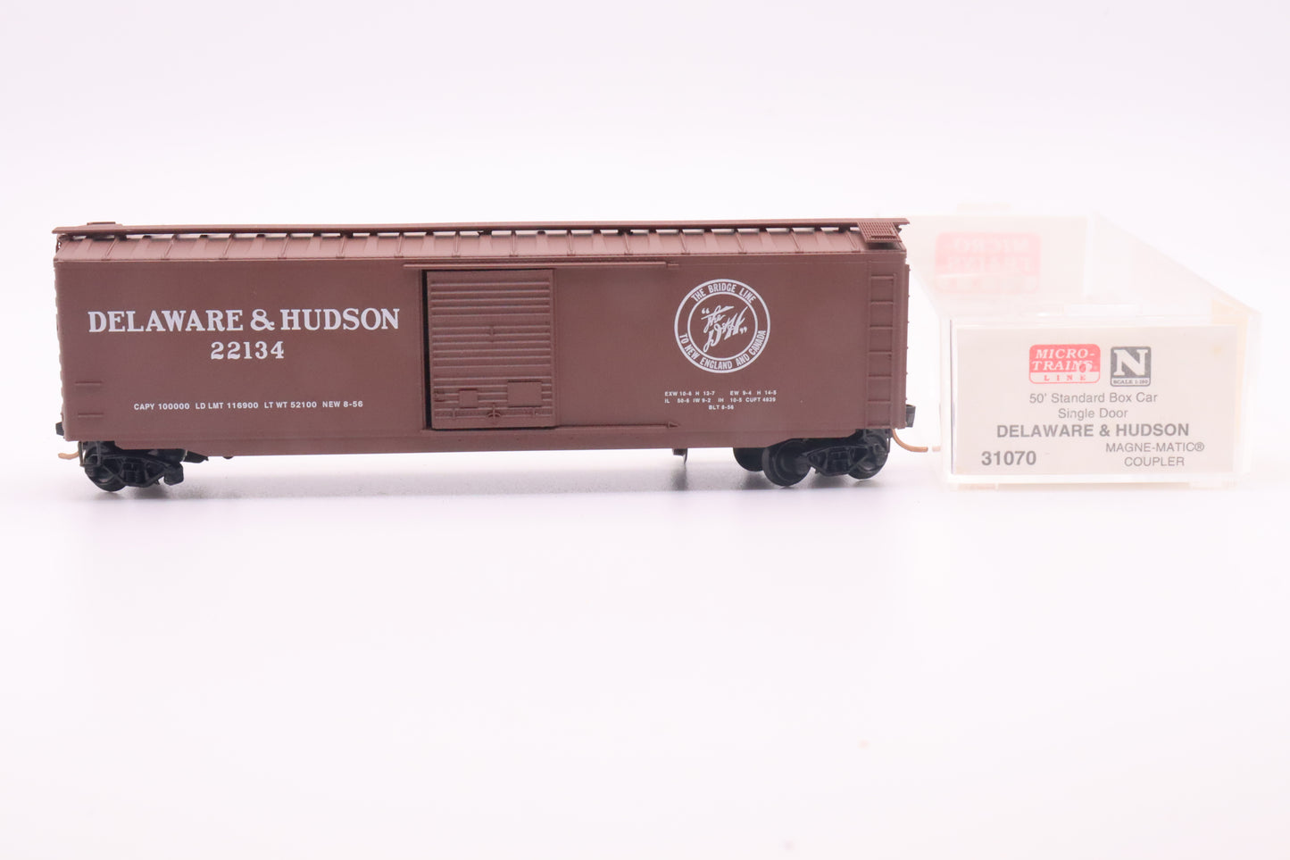 MTL-31070 - 50' Standard Boxcar Single Door - Delaware & Hudson - D&H-22134