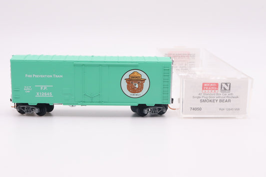 MTL-74050 - 40' Standard box Car with Single Plug Door w/o Roofwalk - Smokey the Bear - FP-X12645